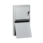 CONCHIGLIA - CON073701930 Serie CV4M - Armadio in vetroresina a 1 vano + zoccolo, s/serratura, dim. 714 x 660 x 271 mm (BxAxP)