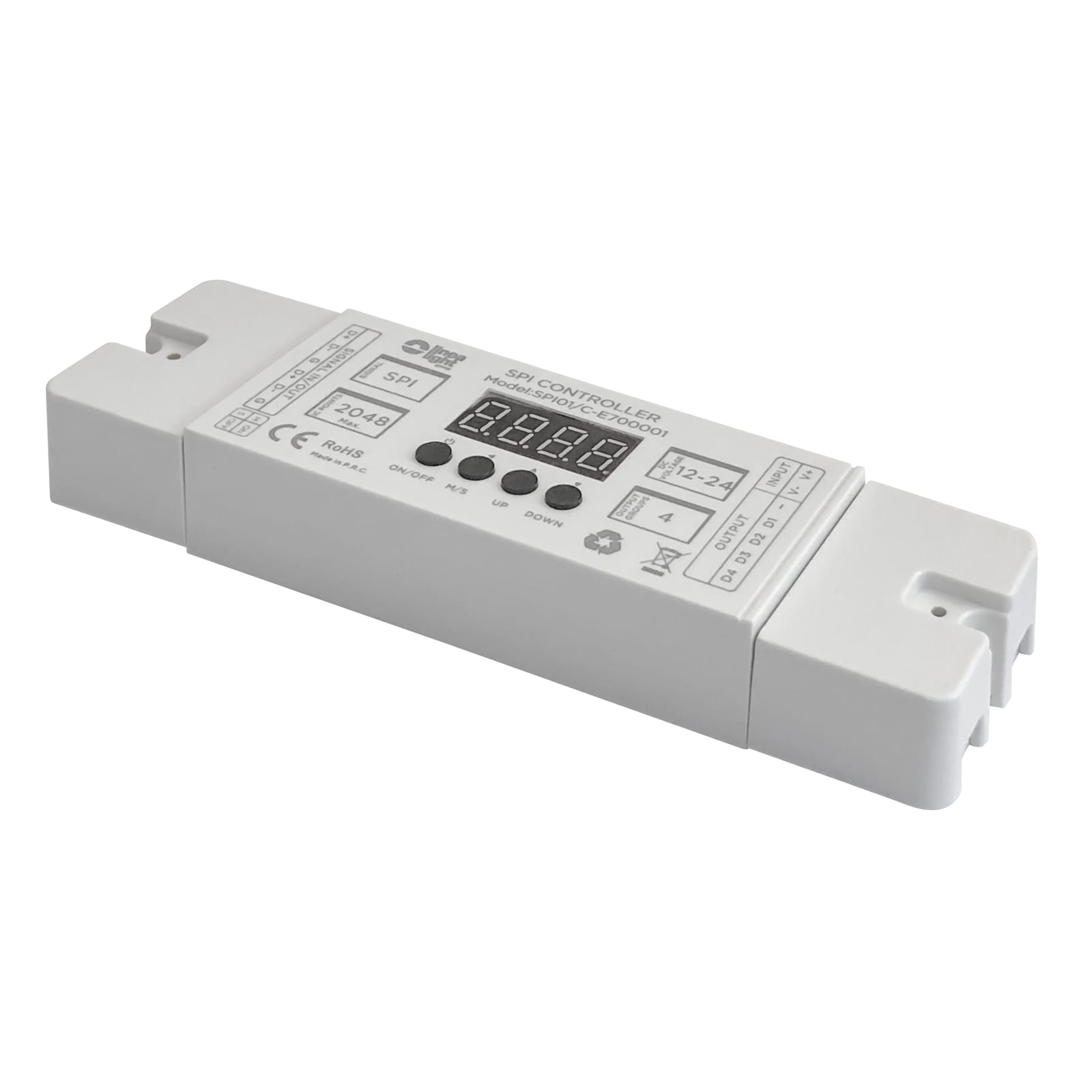 LINEA LIGHT (ILED) ILDC-E700001 CONTROL.SPI 2048 CH 4 PORTE 12-24V
