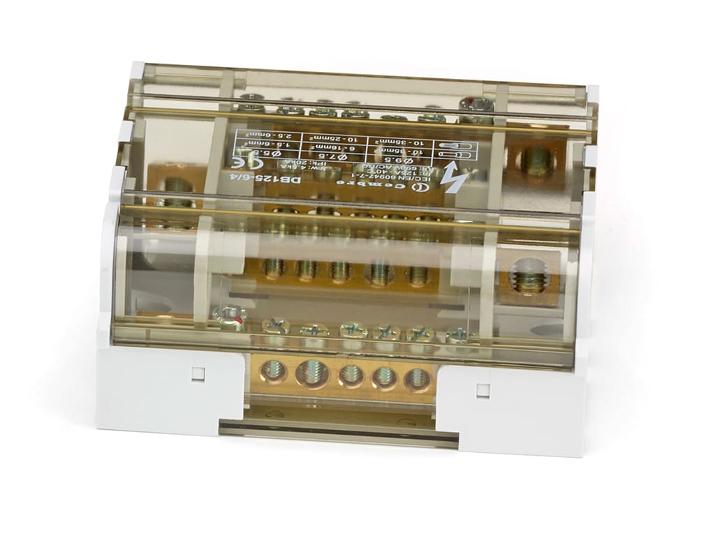 CEMBRE SPA - CEMDB125-6/4 RIPARTITORE TETRAPOLARE 125A 7VIE SEZ.35
