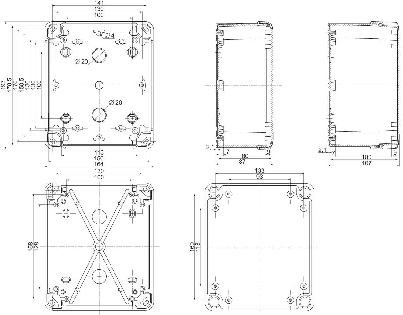 SCHNEIDER ELECTRIC - SNRNSYTBP19168 PanelSeT TBP UL PC 193x164x87