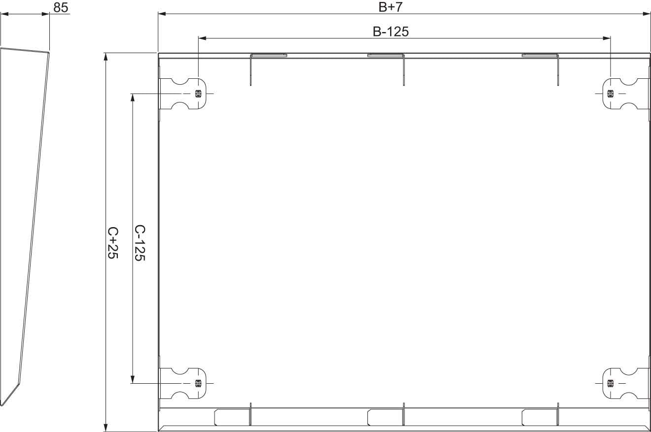 SCHNEIDER ELECTRIC - SNRNSYSC1050 Tetto per armadio 1000x500 mm