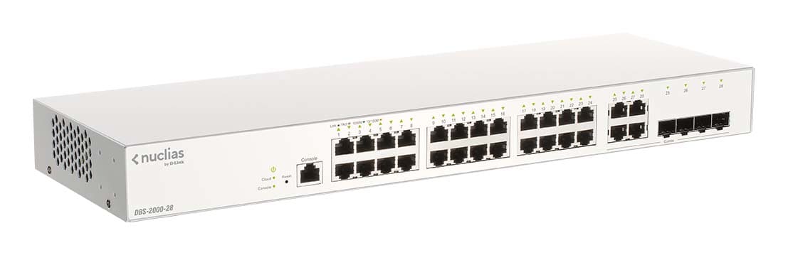 D-LINK MEDITERRANEO DLKDBS-2000-28 SWITCH CLOUD 24X1GB 4XSFP COMBO LIC 1 A