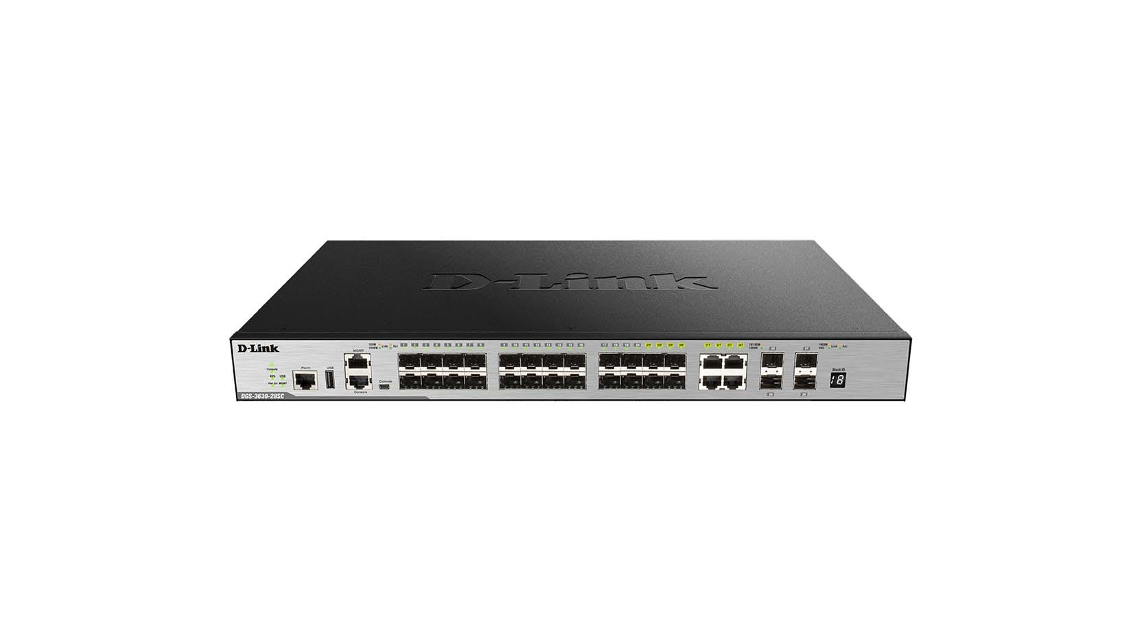 D-LINK MEDITERRANEO - DLKDGS-3630-28SC/SI SWITCH GEST L3 20XSFP, 4X1GB COMBO, 4XSF