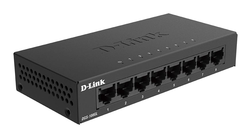 D-LINK MEDITERRANEO DLKDGS-108GL/E SWITCH UNMANAGED 8 PORTE GIGABIT -(NO RA