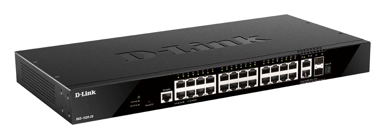 D-LINK MEDITERRANEO - DLKDGS-1520-28 SWITCH SMART 24X1GB, 2XSFP+, 2X10GB, RAC