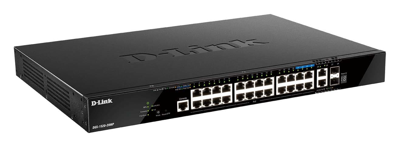 D-LINK MEDITERRANEO - DLKDGS-1520-28MP SWITCH SMART 20X1+4X2,5GPOE370W,2XSFP,2X