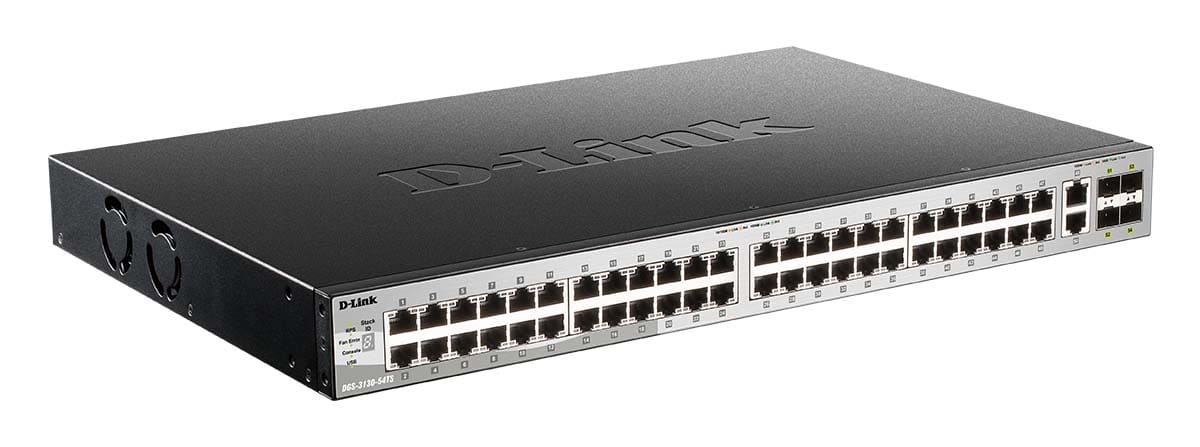 D-LINK MEDITERRANEO - DLKDGS-3130-54TS/SI SWITCH GEST L3, 48 X 1GB, 2X10GB, 4XSFP+
