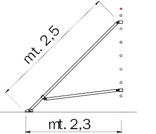 FRIGERIO CARPENTERIE - FRIALP ST1 STAFFA ENx hp7,9m c/2BRA-2MOR xpo.ALP