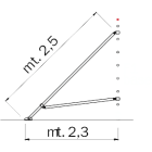 FRIGERIO CARPENTERIE - FRIALP ST1 STAFFA ENx hp7,9m c/2BRA-2MOR xpo.ALP
