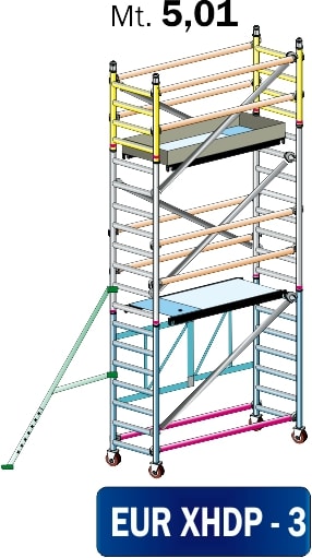 FRIGERIO CARPENTERIE - FRIEUR XHDP-3 PONT.AL.PR.PIE160X80 C/2PIA-STA EN M5,01