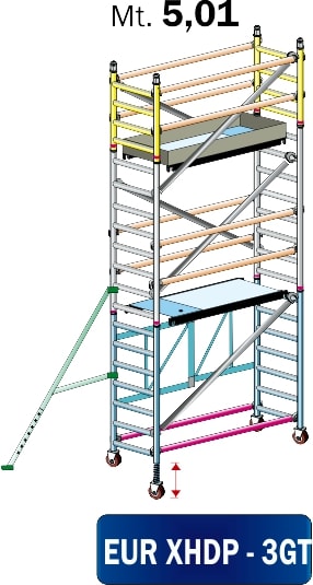 FRIGERIO CARPENTERIE - FRIEUR XHDP-3 GT PONT.AL.PR.PIE160x80 c/2PIA-STA-GT EN m5,01