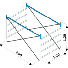 FRIGERIO CARPENTERIE - FRIEXP-HD CAMP SEZ.INTER. COMPL. 4g h1,20m xpo.EXP