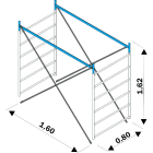 FRIGERIO CARPENTERIE - FRIPOK CAMPATA SEZ.INTER. COMPL. 6g h1,62m xpo.POK