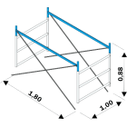 FRIGERIO CARPENTERIE - FRIPOR 1/2 CAM MEZZA.SEZ.INTER. COMPL. 3G H0,88M XPO.OR