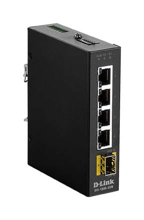 D-LINK MEDITERRANEO DLKDIS-100G-5SW SWITCH INDUSTRIAL UNMANAGED 4XGB, 1XSFP