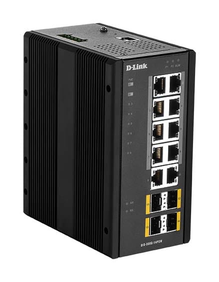 D-LINK MEDITERRANEO DLKDIS-300G-14PSW SWITCH INDUS. GEST L2 10XGIGA 8 POE, 4XS
