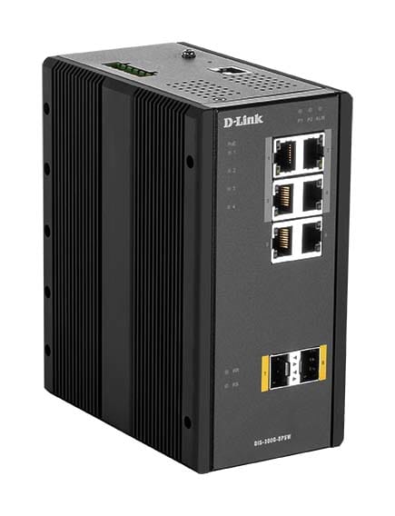 D-LINK MEDITERRANEO DLKDIS-300G-8PSW SWITCH INDUS. GEST L2 6XGIGA 4 POE, 2XSF
