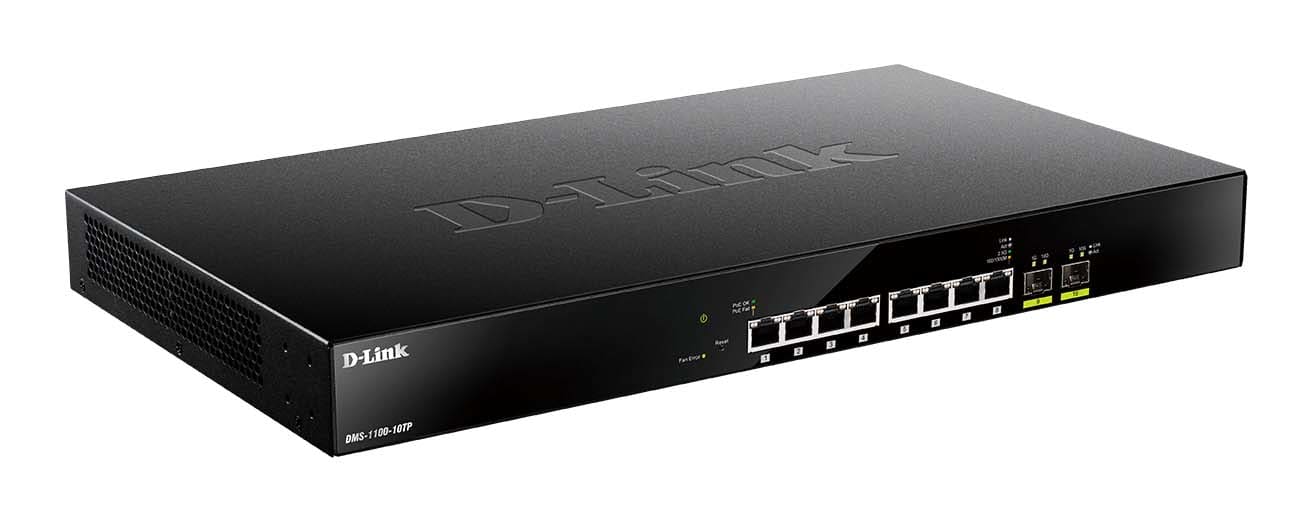 D-LINK MEDITERRANEO DLKDMS-1100-10TP SMART SWITCH 8 X 2,5GB POE 240W, 2 X 10