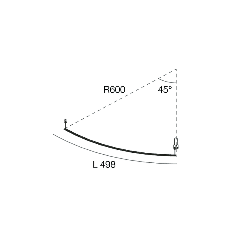 NOVALUX SPA - NOX110818.99 MODULO LED MAGNETICO R600 45? Modulo LED alimentabile a 48V. (Garanzia: 5 anni)