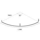 NOVALUX SPA - NOX110822.99 MODULO LED MAGNETICO R600 90? Modulo LED alimentabile a 48V . (Garanzia: 5 anni)