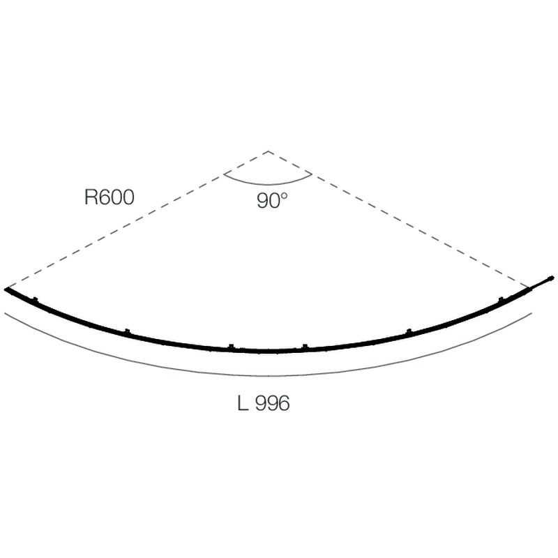 NOVALUX SPA - NOX112222.99 DOMYNOS PS MODULO LED R600 90° 13,2W L.996 3000K