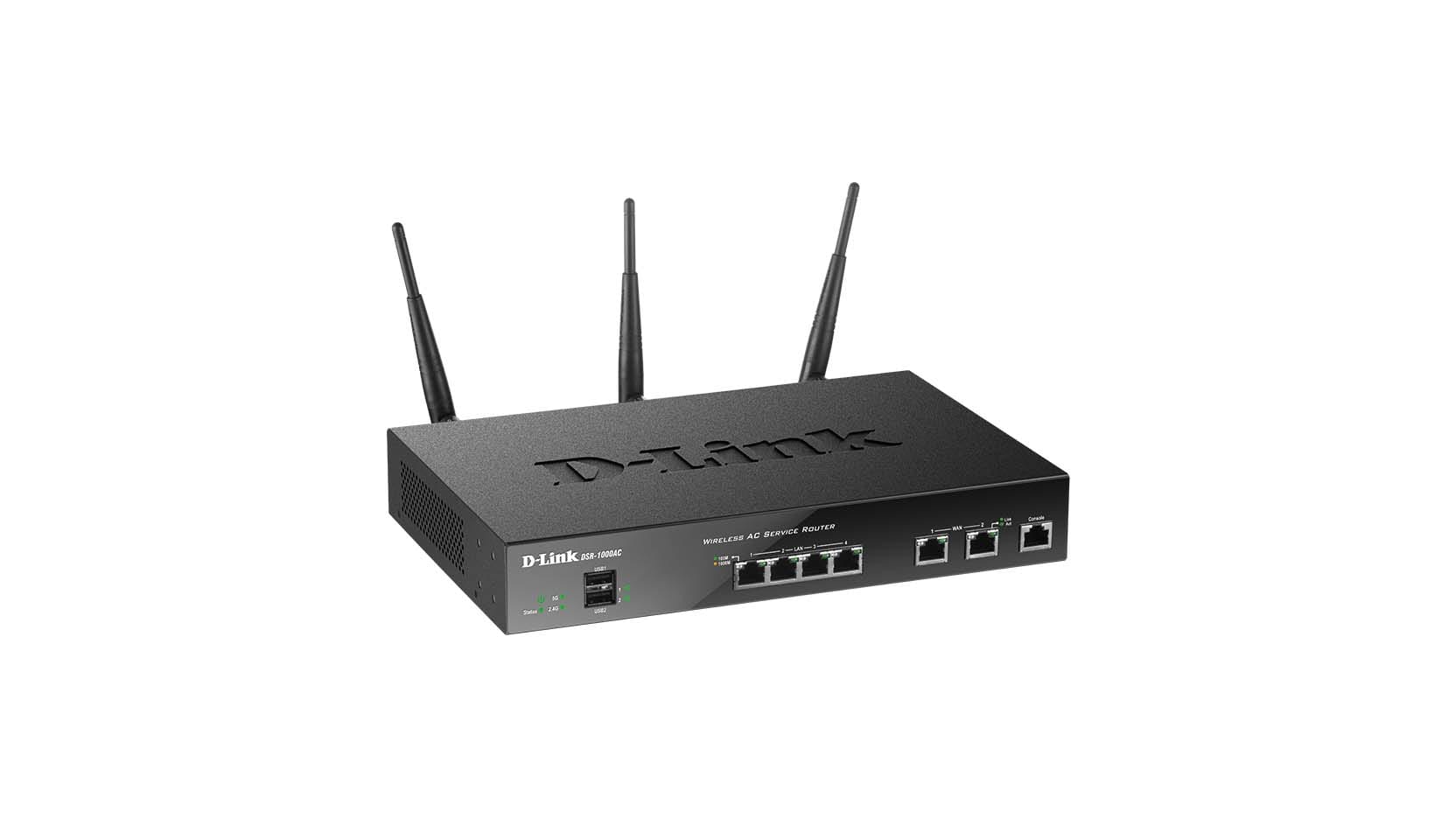 D-LINK MEDITERRANEO - DLKDSR-1000AC ROUTER WIFI 2XWAN (DMZ) 4XLAN GIGA AC175