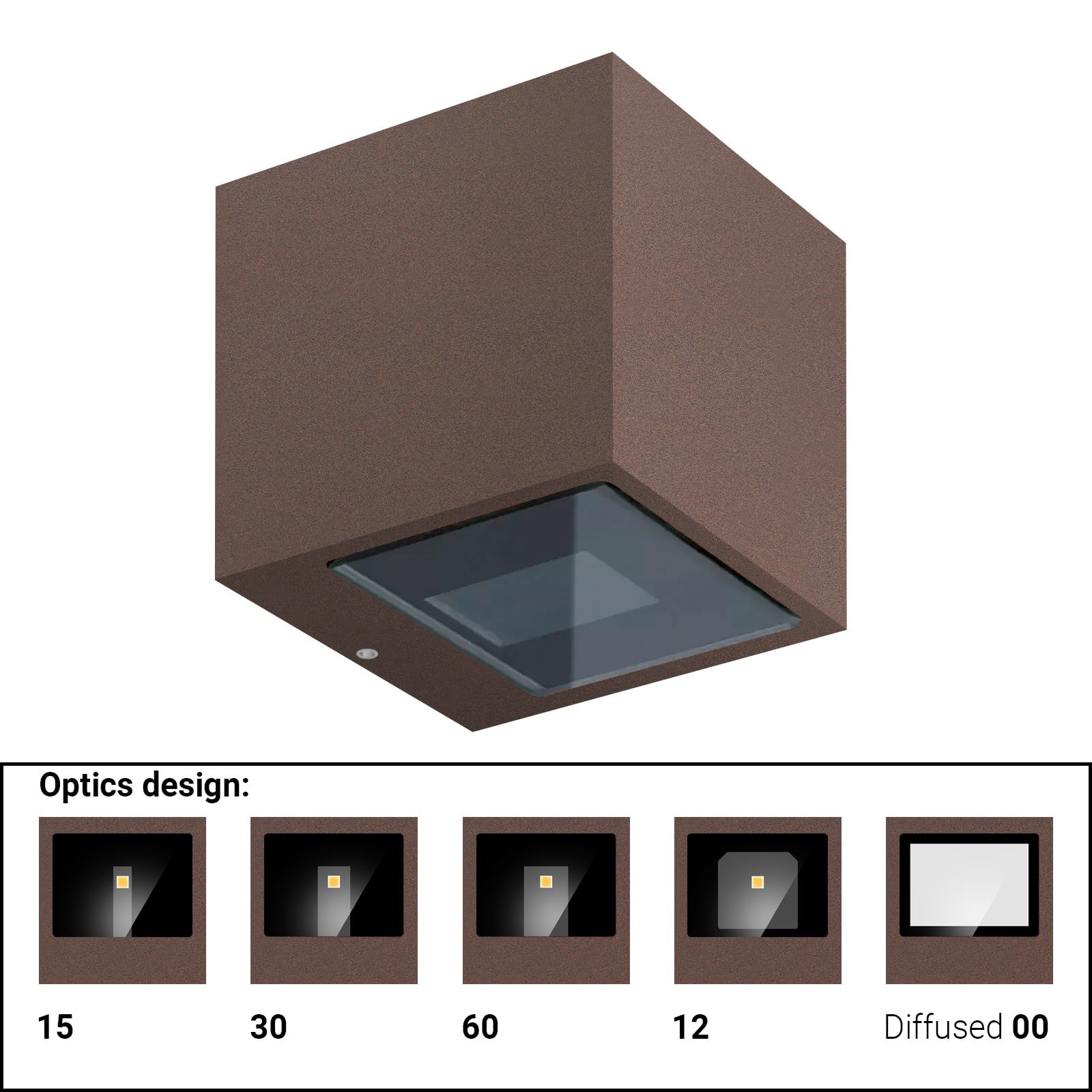 LINEA LIGHT (ILED) - ILD77416W15 CUBIT 61 1L MONOEM.3,2WAC ON/OFF CT