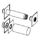 ROTEX RXHEKFGV1101 SET DI COLLEGAMENTO FUMI/ARIA DN.80 C83