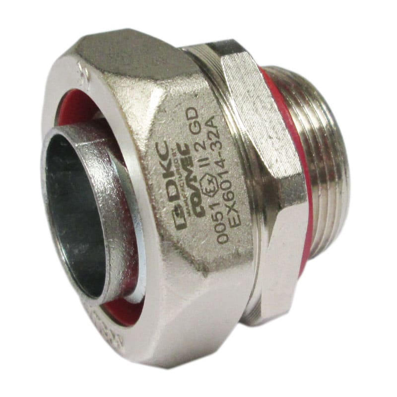 COSMEC - CSMEX6014-16 Raccordo metallico maschio fisso ATEX, filetto GAS 1/2", per tubo flessibile diam. 16 mm