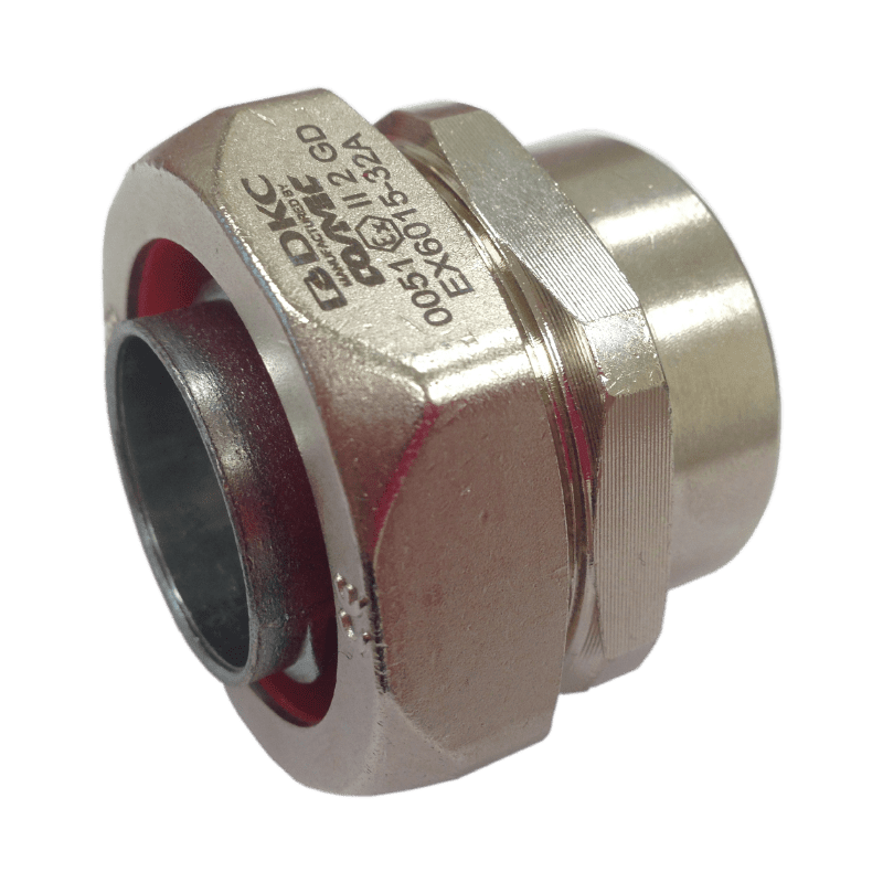 COSMEC - CSMEX6015-3235 Raccordo metallico femmina fisso ATEX, filetto M32x1,5 mm, per tubo fless. diam. 35 mm