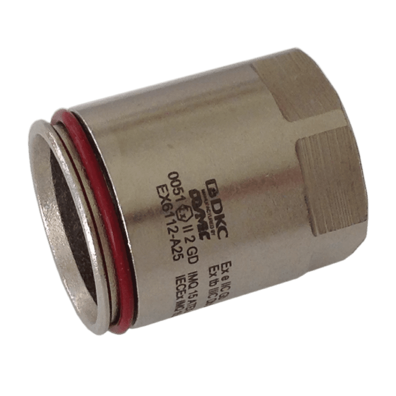 COSMEC - CSMEX6112-A40 Raccordo a innesto rapido in ottone ATEX, tubo diam. 40 mm, filetto f. M40x1,5 mm, IP67