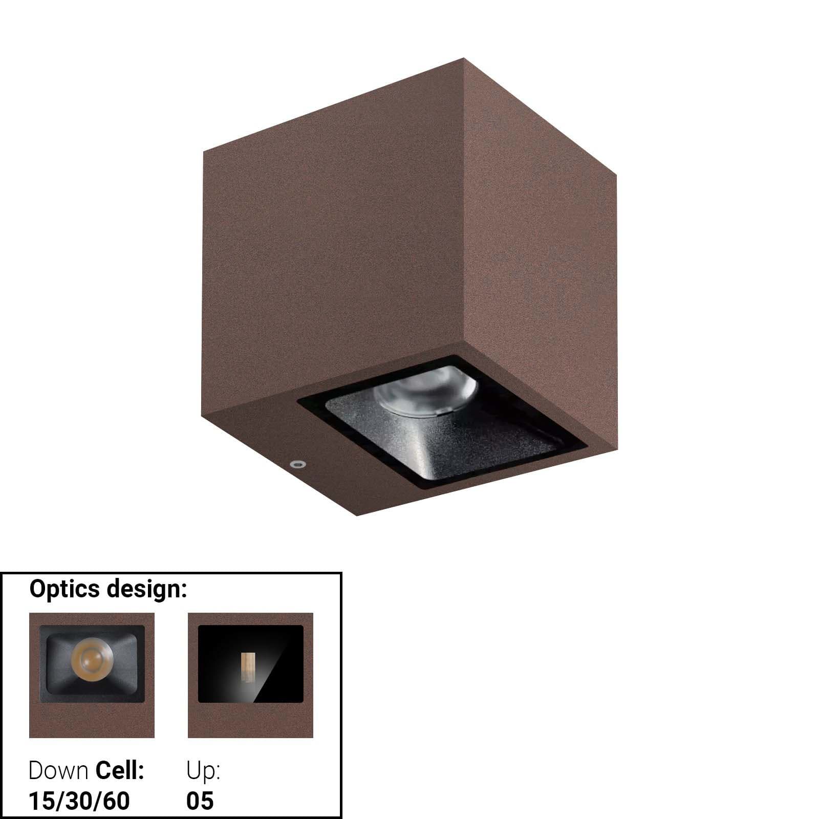 LINEA LIGHT (ILED) ILD76627W60 CUBIT 24 2L BI-EM 15,5WAC ON/OFF CT