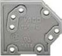 WAGO ITALIA SRL WAG745-100 PIASTRA TERMINALE TIPO SNAP-FIT SPESSA 1