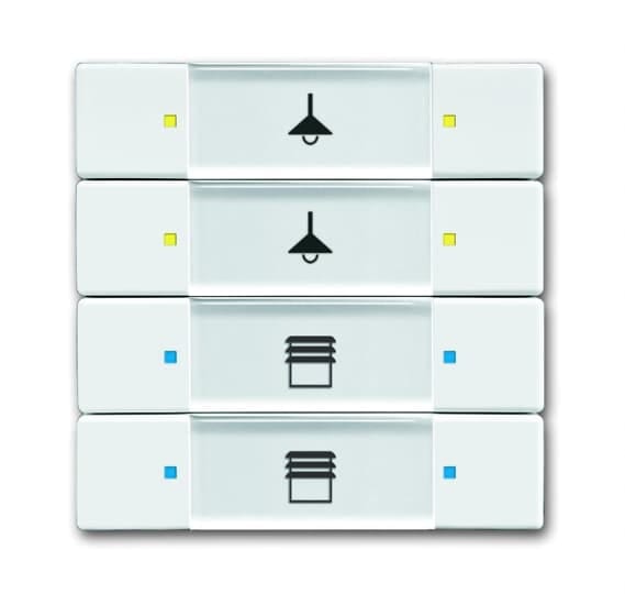 ABB SPA ABBKNXN0054 6127/02-84 INTERR. Q.PLO BIANCO LUCIDO