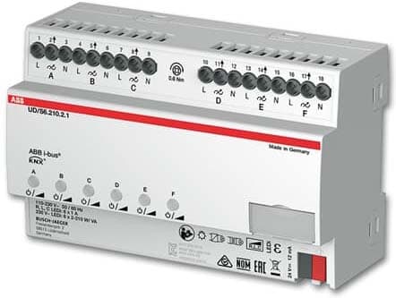 ABB SPA ABB2CKA006197A0049 UD/S6.210.2.1 DIMMER LED 6 CANALI, 210 V