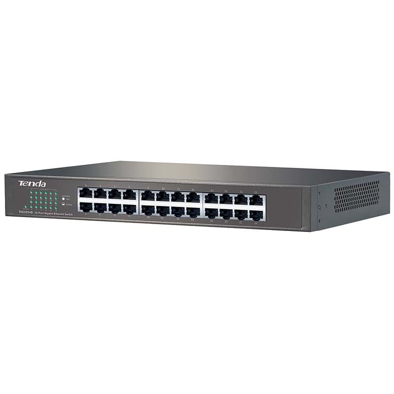 ELCART DISTRIBUTION ERT429421600 SWITCH GIGABIT 24PORTE TEG1024D TENDA
