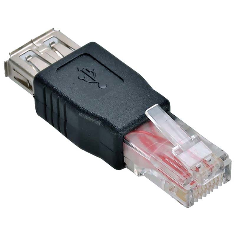 ELCART DISTRIBUTION ERT406552000 ADATT. DA PRESA USB A- SP. RJ45