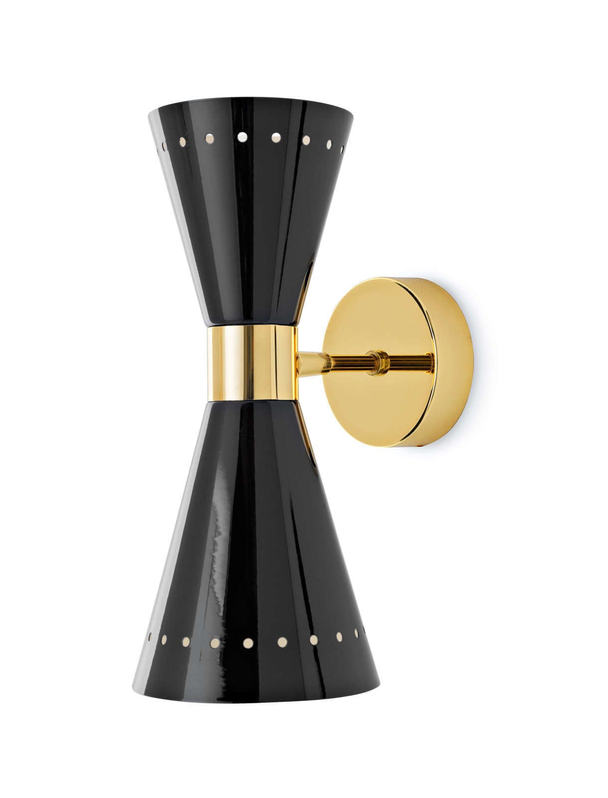 LINEA LIGHT-STILNOVO - SNV9570 MEGAFONO P.TE 1BR. 2XE14 OTT/NERO