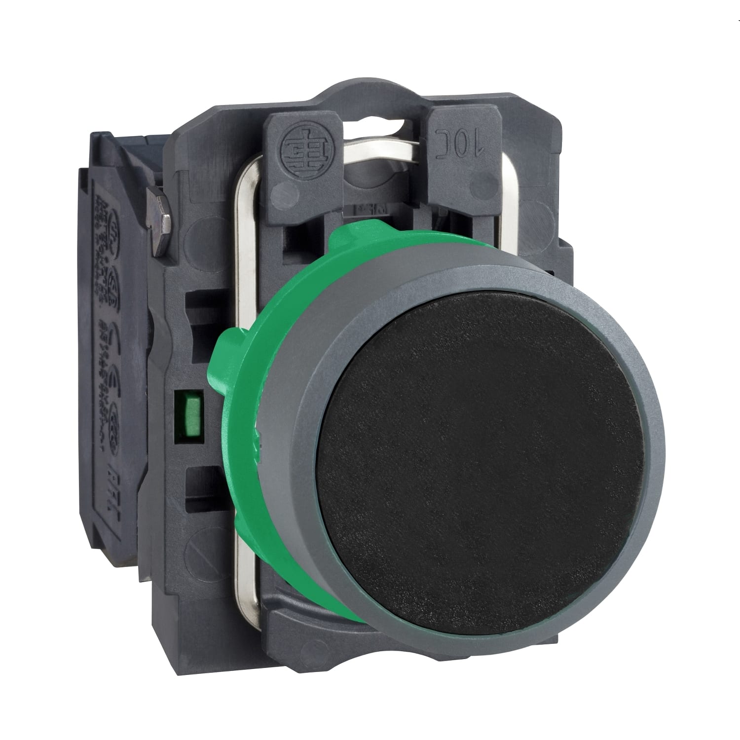 SCHNEIDER ELECTRIC SNRXB5AA21C0 PULSANTE NERO 1NO GHIERA GRIGIA