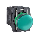 SCHNEIDER ELECTRIC - SNRXB5AV43 Lampada spia circolare Ø 22 - IP65 - Verde - Lampadina BA 9s - 230 V -