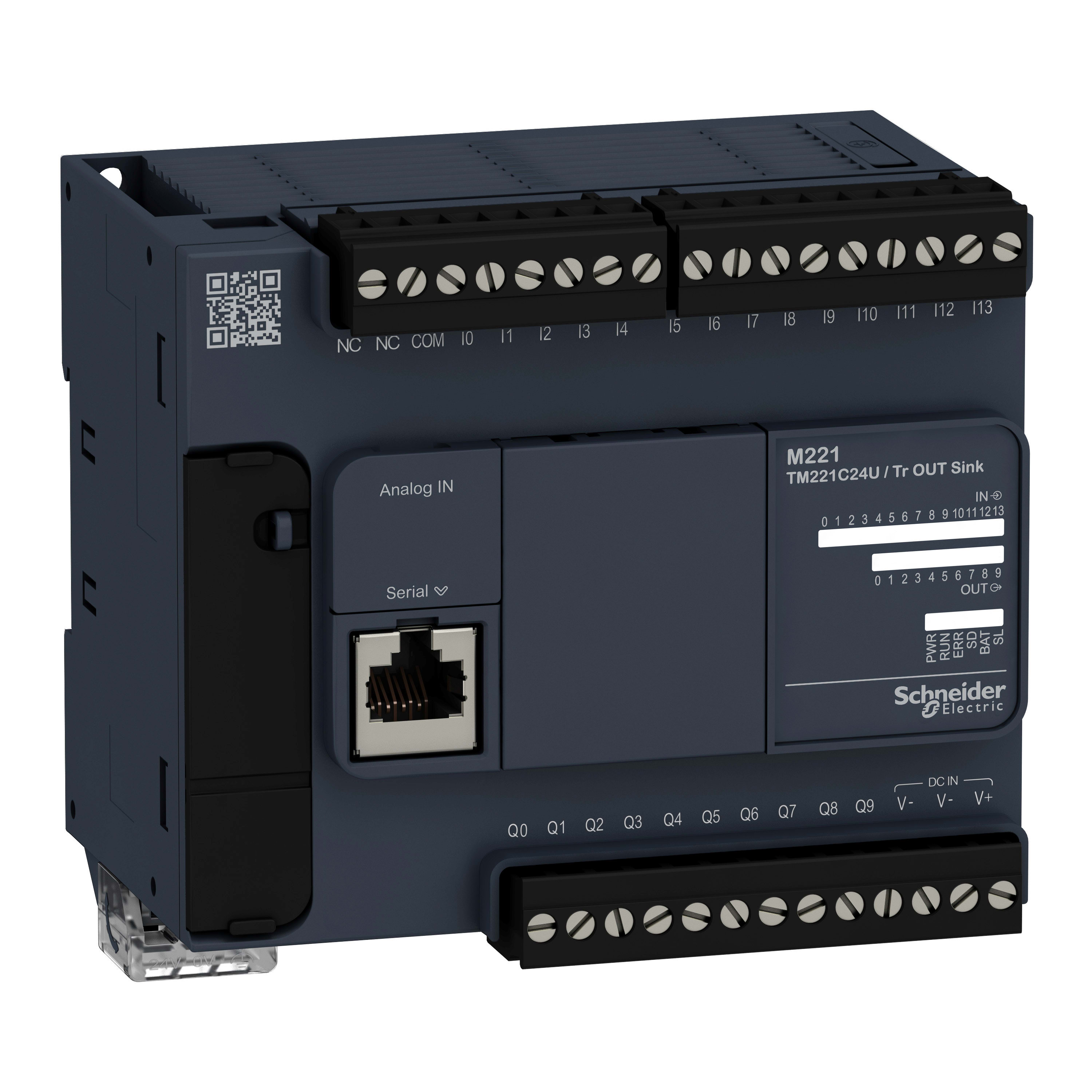 SCHNEIDER ELECTRIC SNRTM221C24U CONTROLLORE M221 24 I/O TR NPN