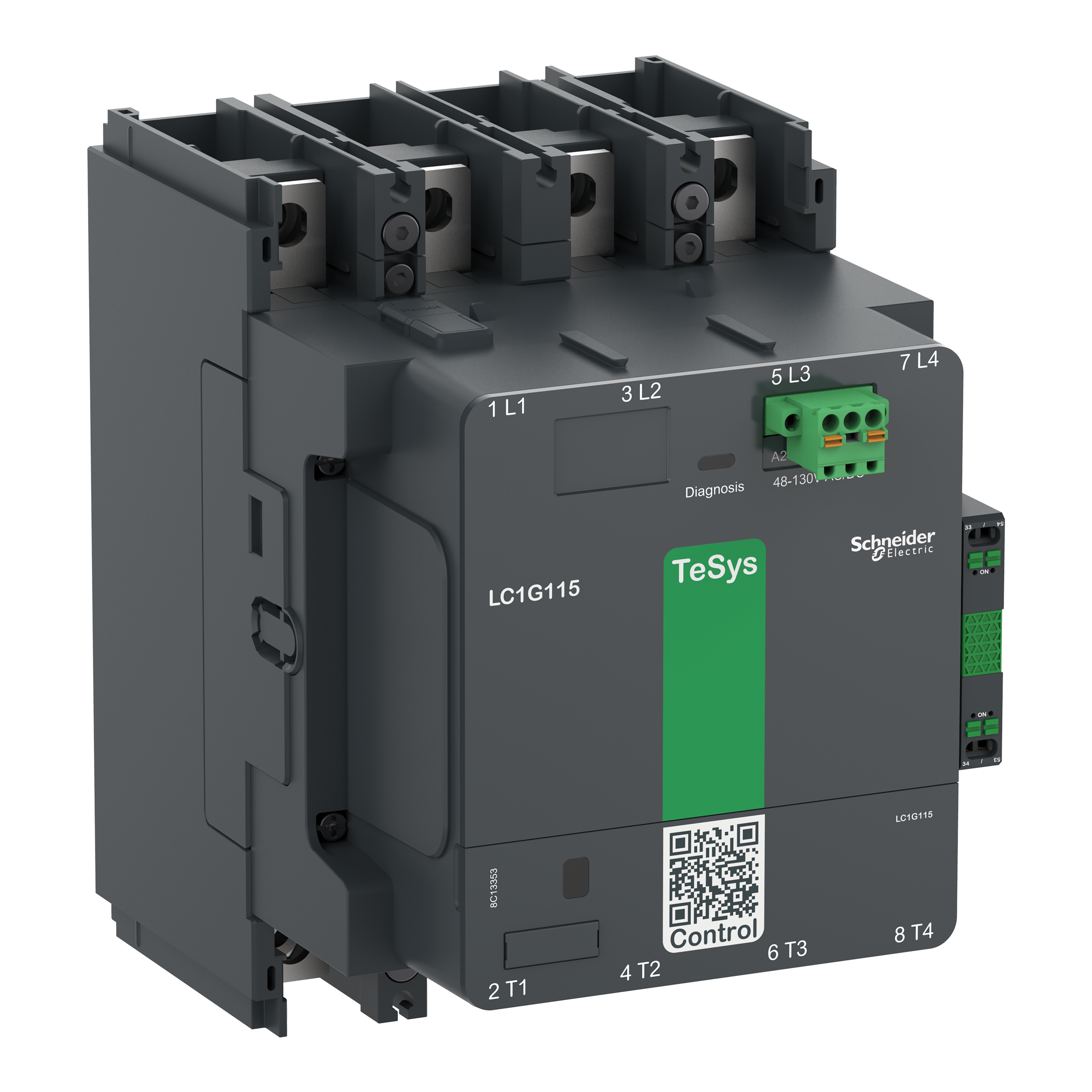 SCHNEIDER ELECTRIC SNRLC1G2254EHEN CONTATTORE TESYSG225 4P STD 48-130V ACDC