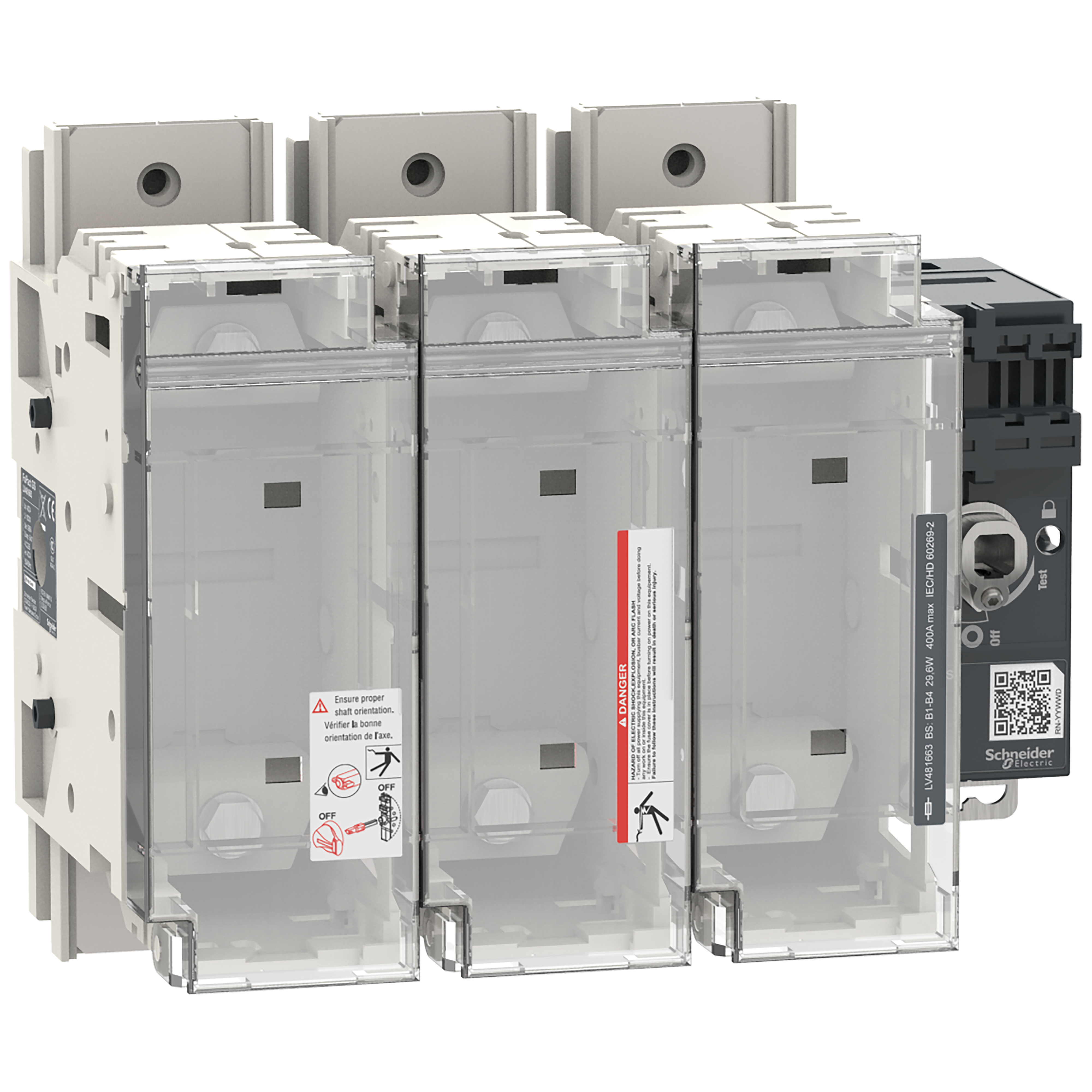 SCHNEIDER ELECTRIC SNRLV481663 FUPACTGS BS400 3P B1/2/3/4 MAN.FRONT/LAT
