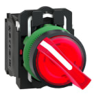 SCHNEIDER ELECTRIC - SNRXB5AK124M5 Testa selettore luminoso rosso Ø22 - 2 pos. - 230Vac - 1NO+1NC- LED universale