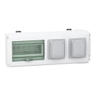 SCHNEIDER ELECTRIC - SNRKNB32CP11F Canalis - Unità di deriv- 32 A - Vuota 2 NF dom.Schuko. per KNB - 8 mod.da 18 mm