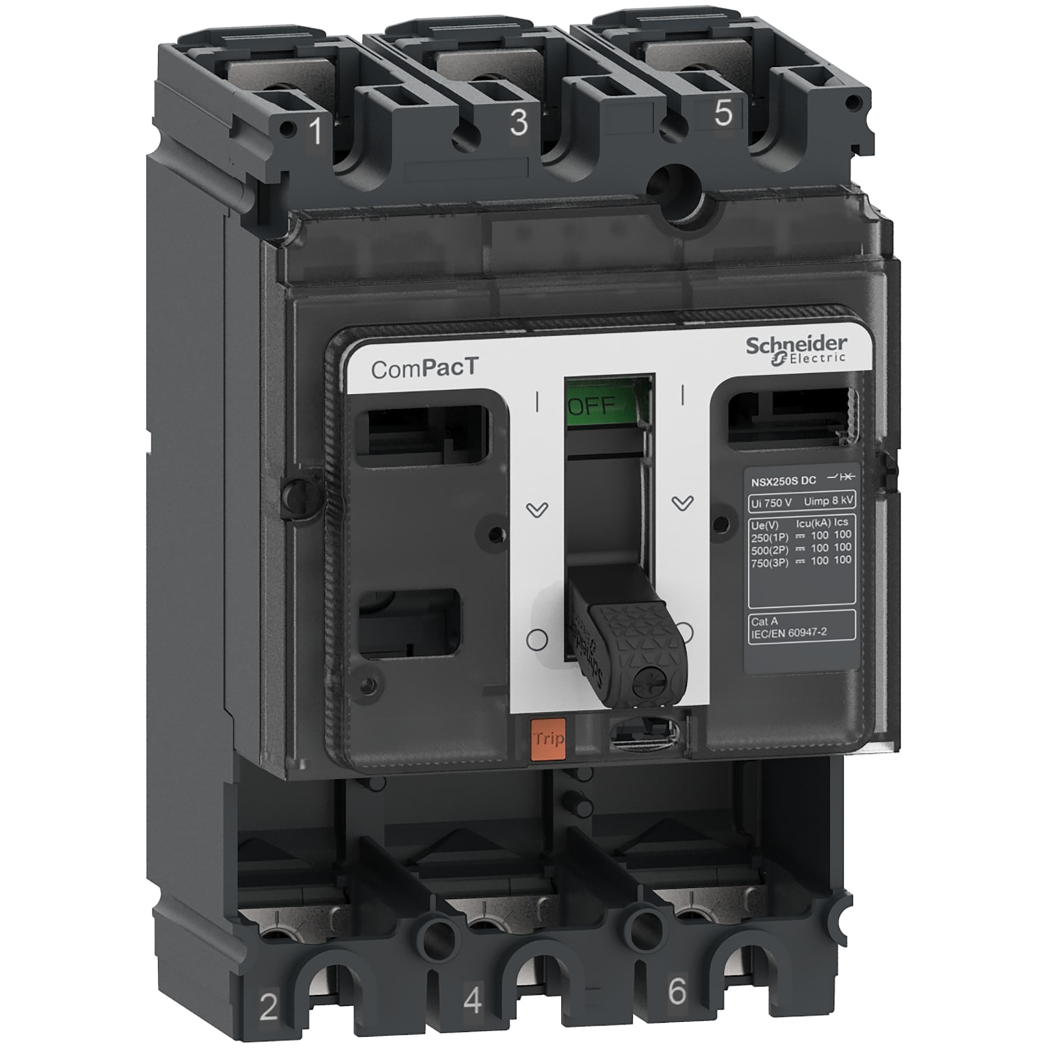 SCHNEIDER ELECTRIC SNRC10S3D NSX100DC S 100KA 3P SENZA SGANCIATORE_T