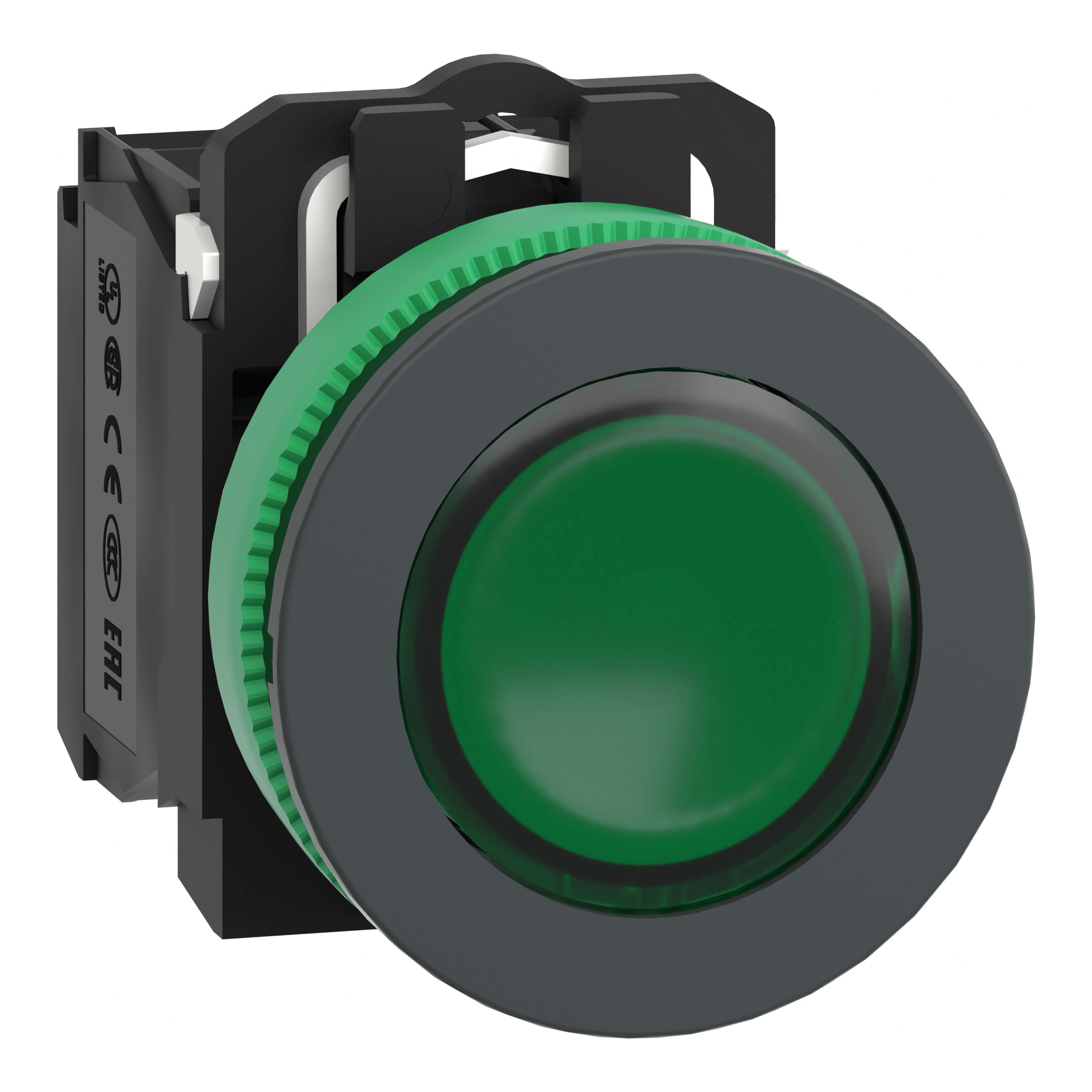 SCHNEIDER ELECTRIC SNRXB5FW33M5 PULS. LUM. VERDE 230V NO+NC FILOPANNELLO