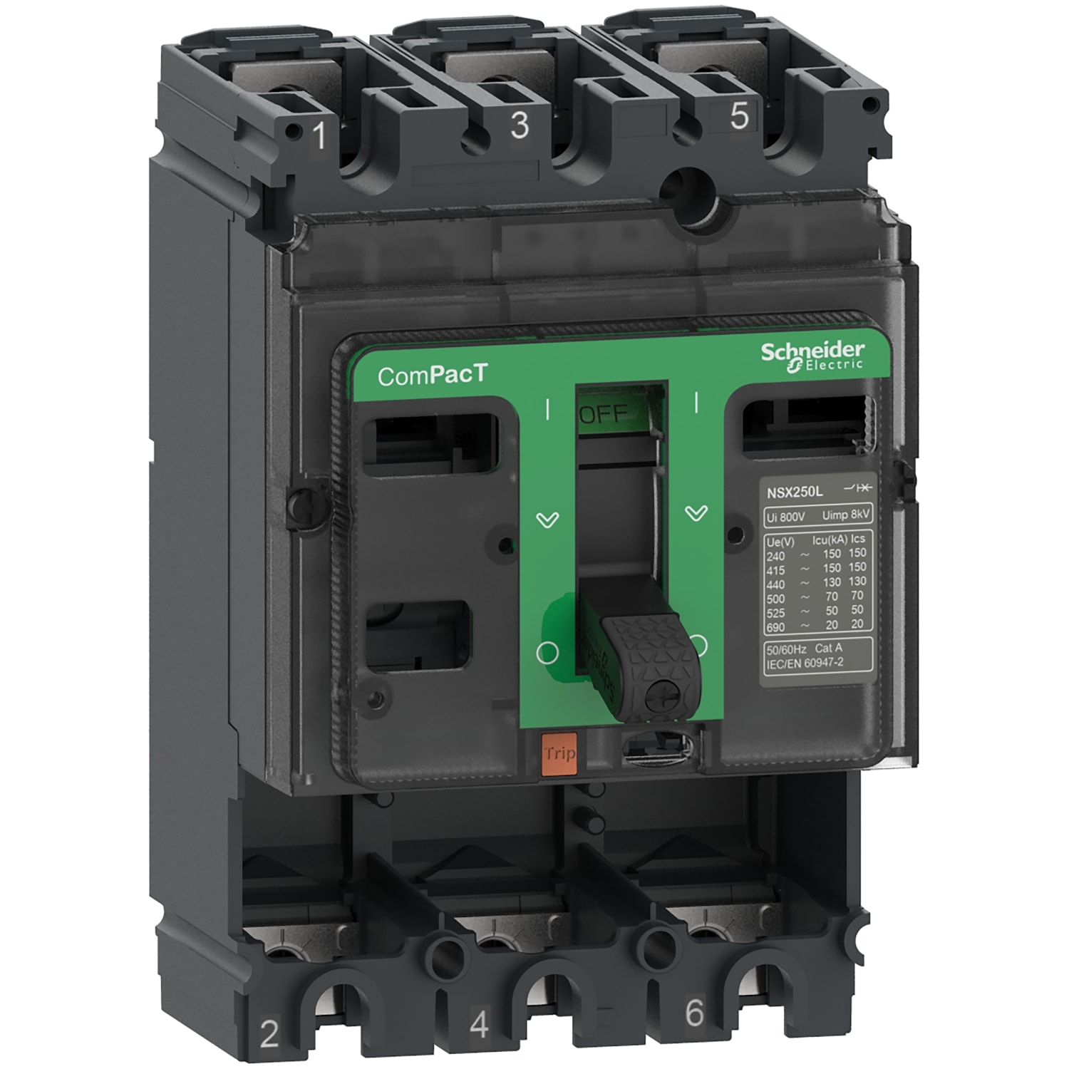 SCHNEIDER ELECTRIC SNRC10N3 NSX100N 50KA 3P SENZA SGANCIATORE_T
