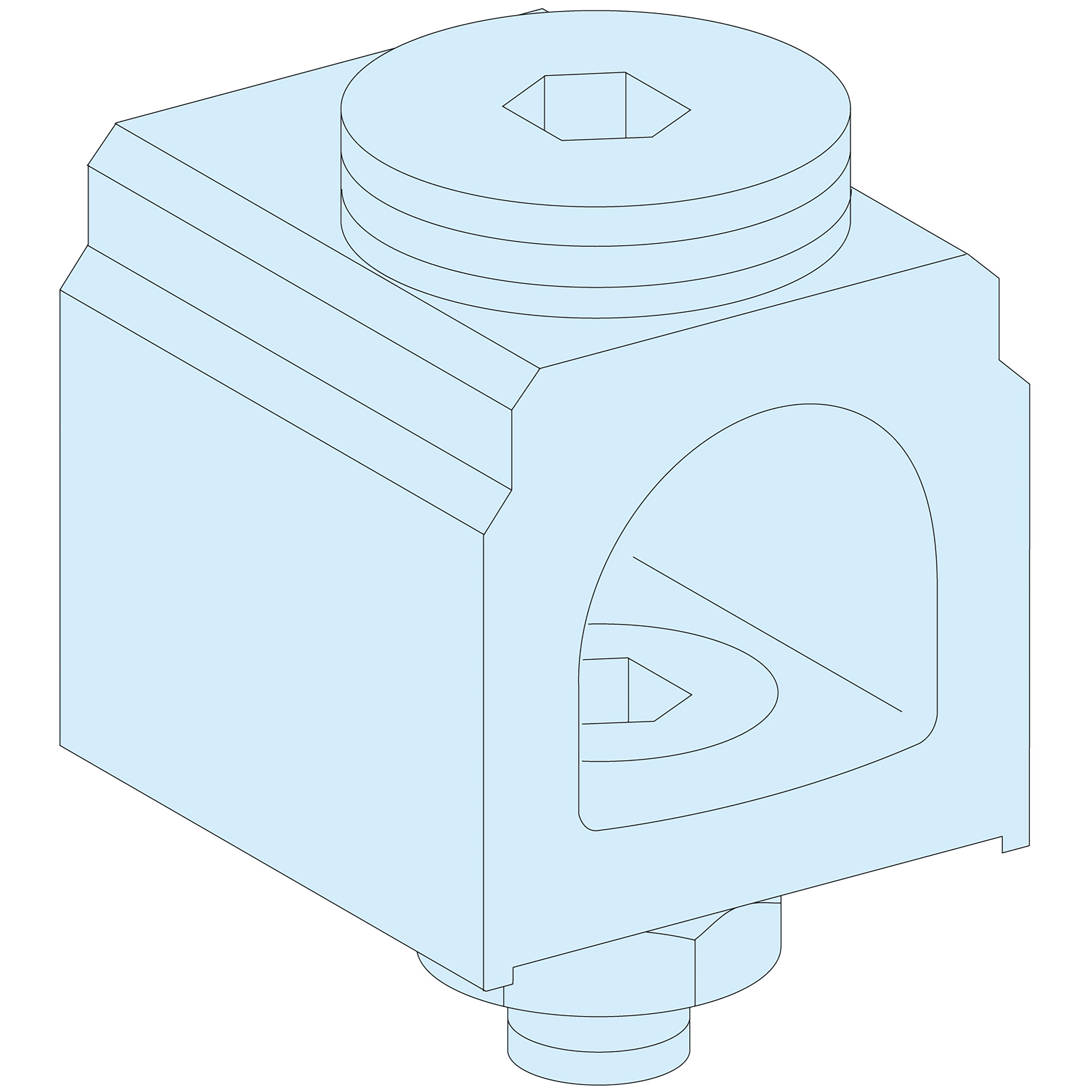 SCHNEIDER ELECTRIC SNRLVS07053 4 CONNETTORI 400A 300MMQ