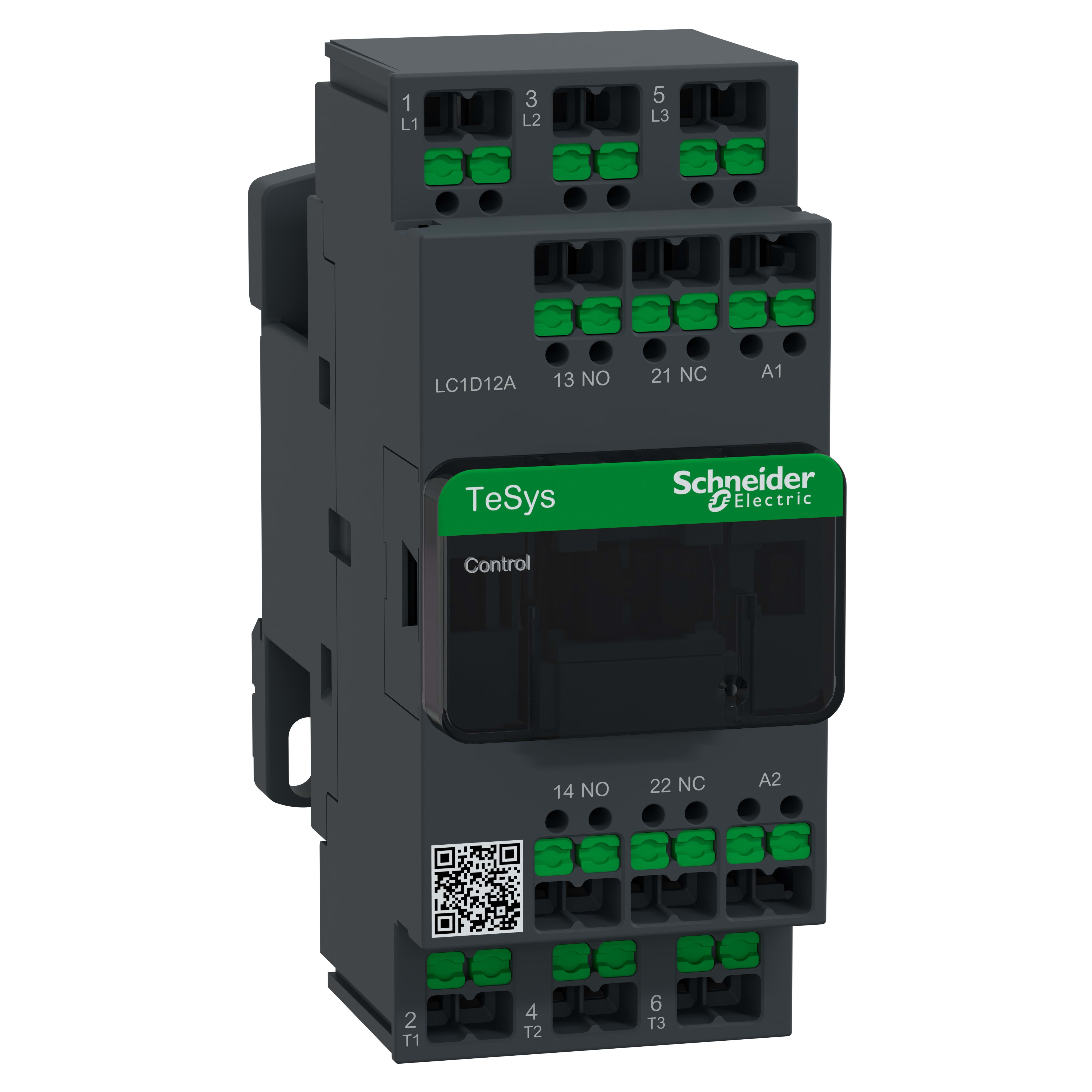 SCHNEIDER ELECTRIC SNRLC1D12AJ7 CONTATTORE 12A 12VCA SNAP IN